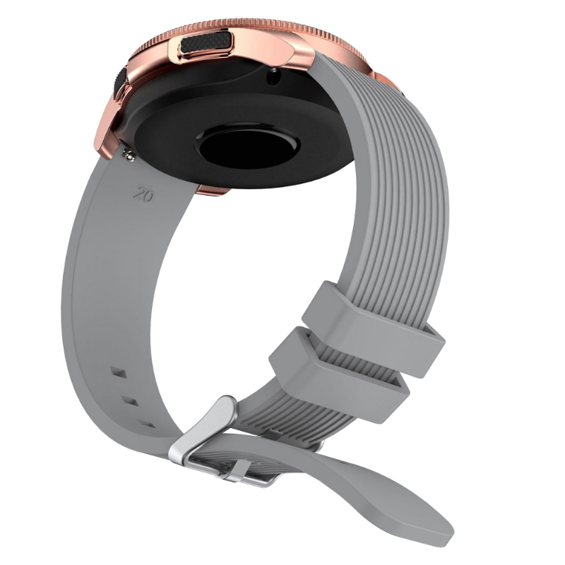 Grey Sport Silicone Band for Samsung Watch in 20mm/22mm