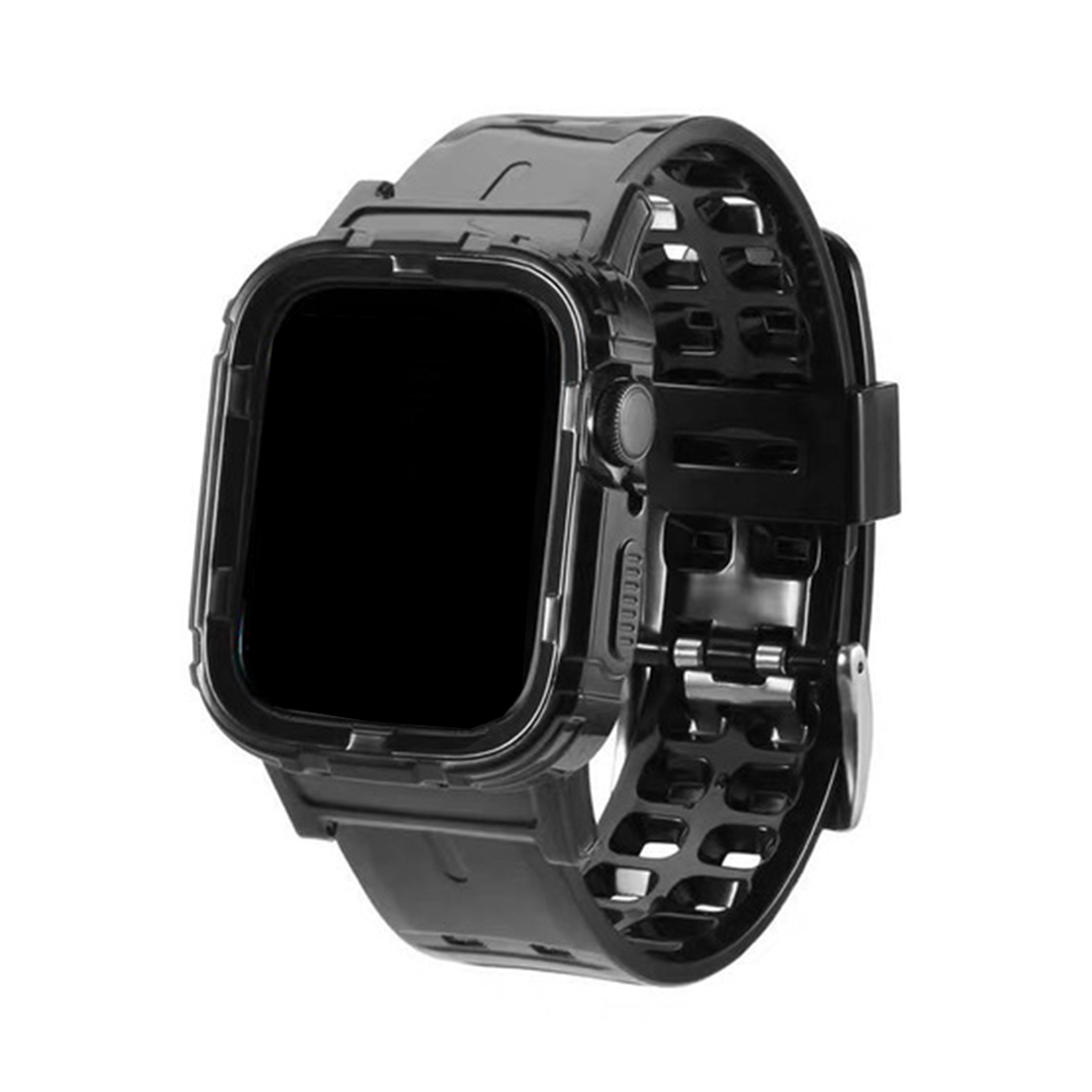 Black Translucent Silicone Band for Apple Watch, 38mm