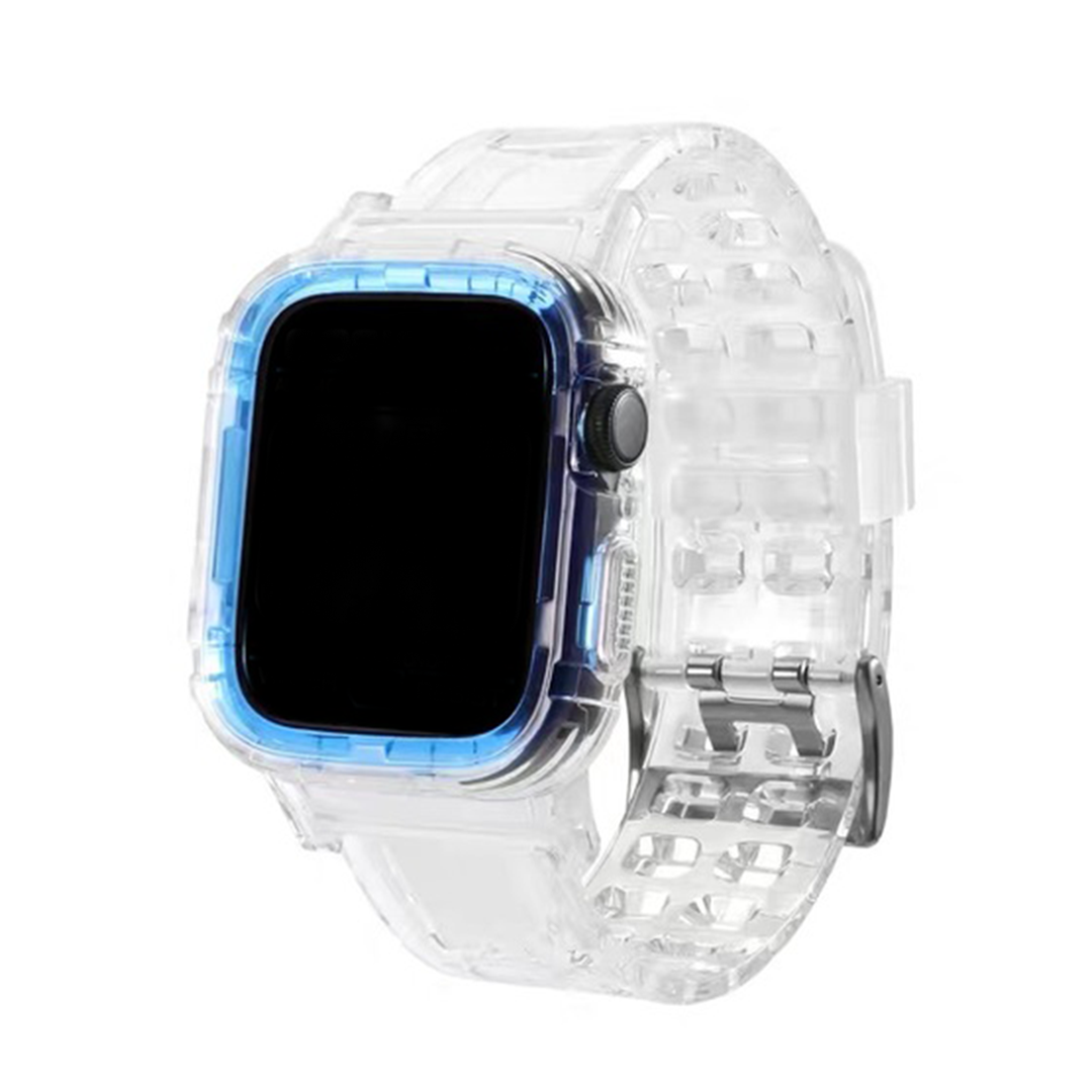 Light Blue Translucent Silicone Band for Apple Watch, 38mm