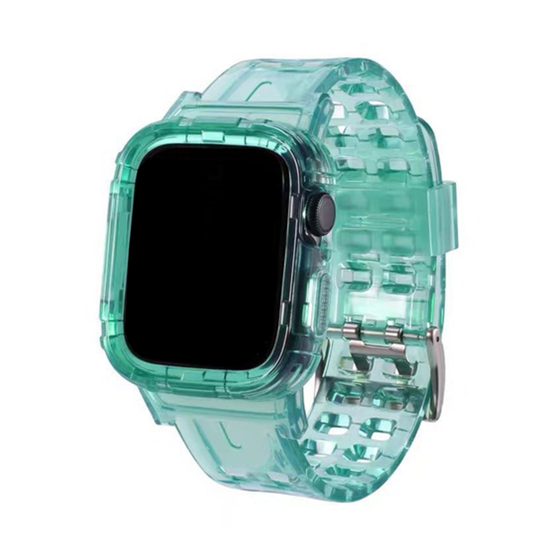 Translucent Green Translucent Silicone Band for Apple Watch, 38mm