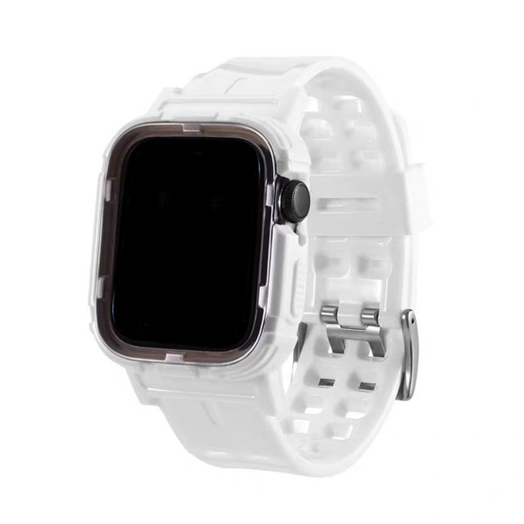 White Translucent Silicone Band for Apple Watch, 38mm