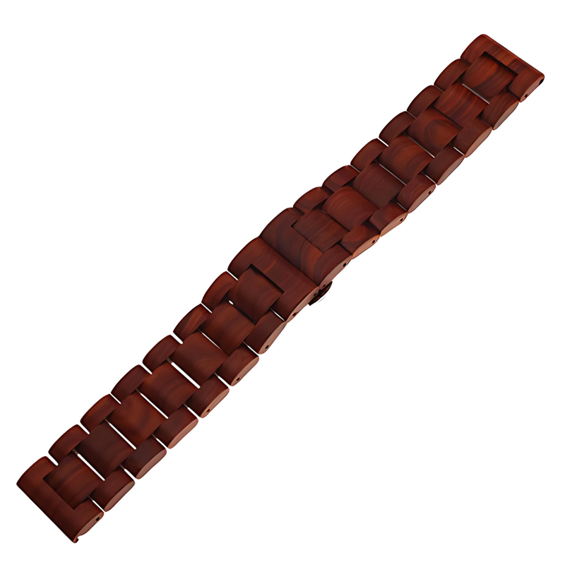 Red Wooden Chain Link Band for Samsung Watch in 20mm/22mm