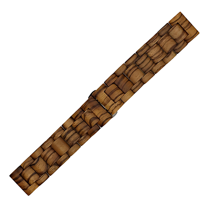 Yellow Wooden Chain Link Band for Samsung Watch in 20mm/22mm