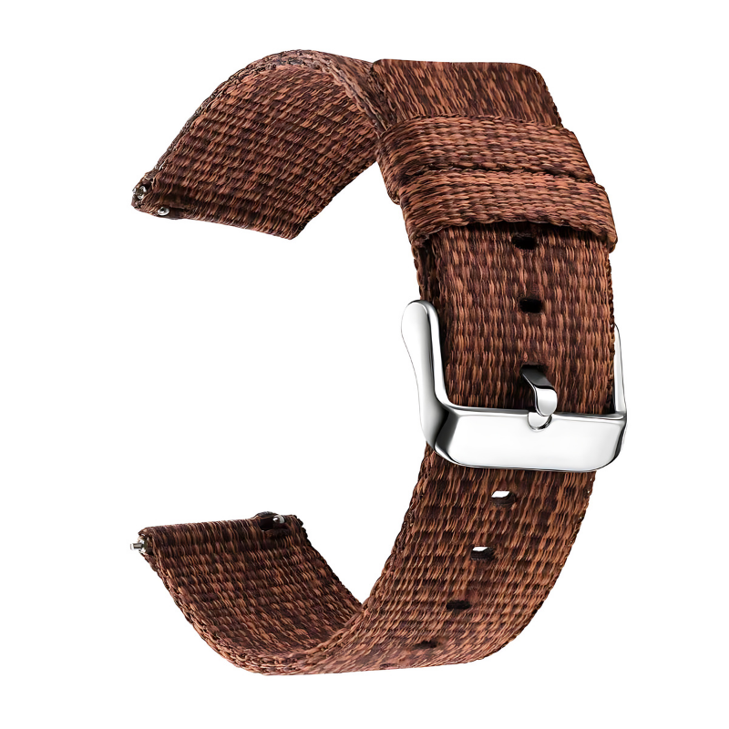 Brown Woven Nylon Band for Samsung Watch in 20mm/22mm