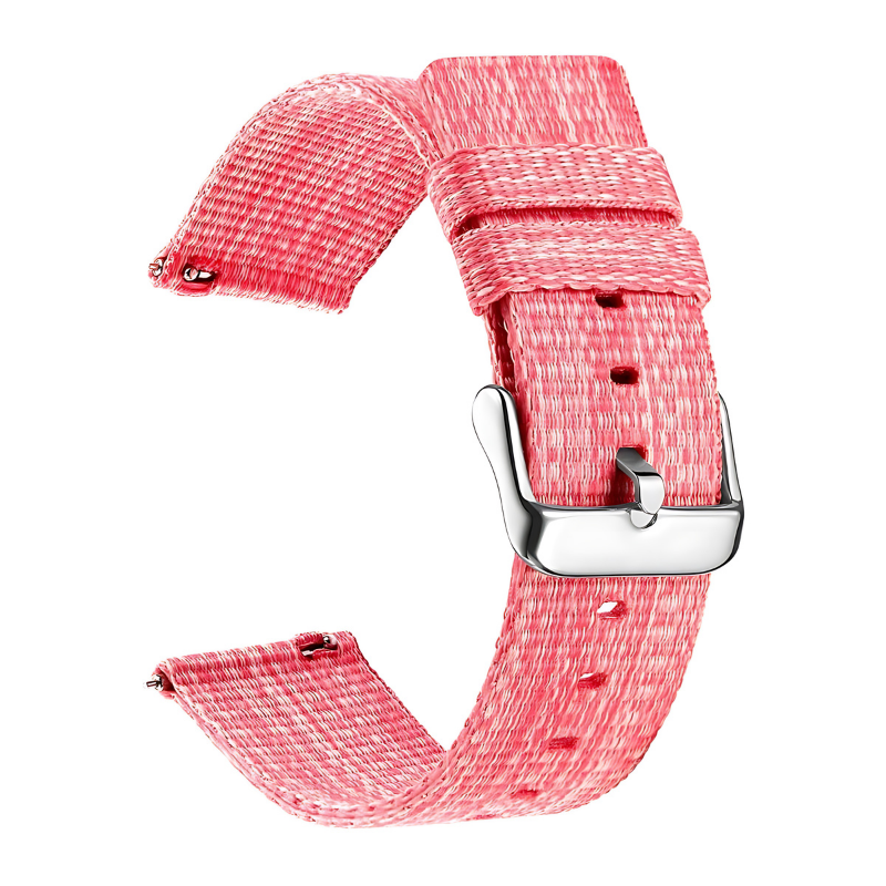 Pink Woven Nylon Band for Samsung Watch in 20mm/22mm