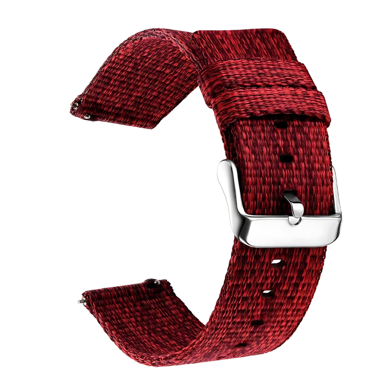 Red Woven Nylon Band for Samsung Watch in 20mm/22mm