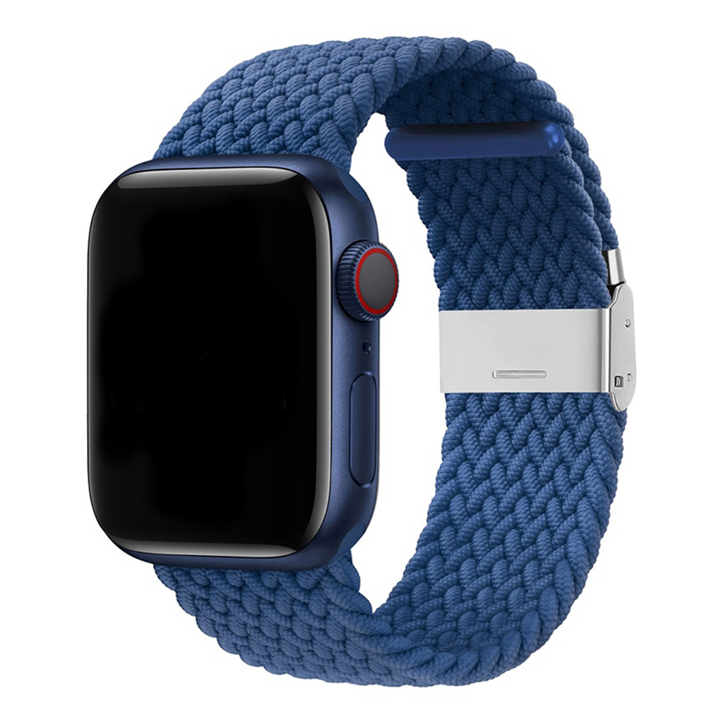Braided Buckle Apple Watch Band For Men And Women Blue 42mm/44mm/45mm/49mm