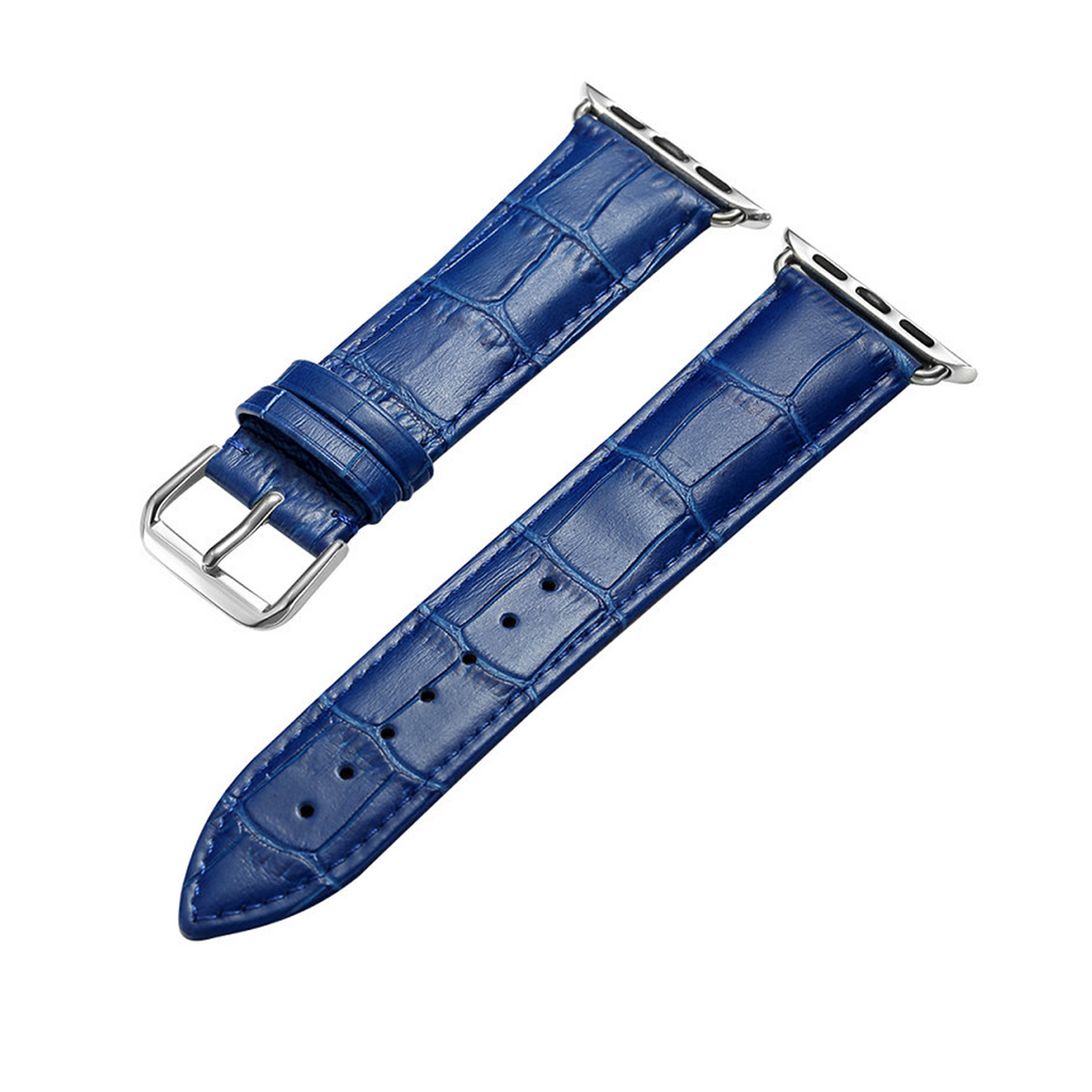 Dress Leather Strap Apple Watch Leather Band Blue 42mm/44mm/45mm/49mm