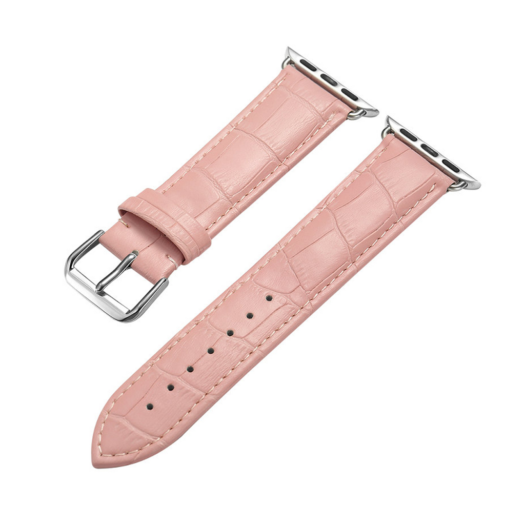 Dress Leather Strap Apple Watch Leather Band Pink 42mm/44mm/45mm/49mm