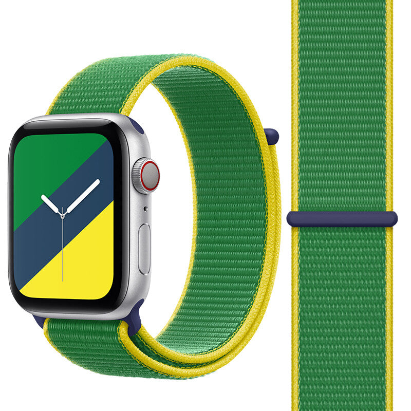 Dual Tone Nylon Loop for Apple Watch Band Brazil