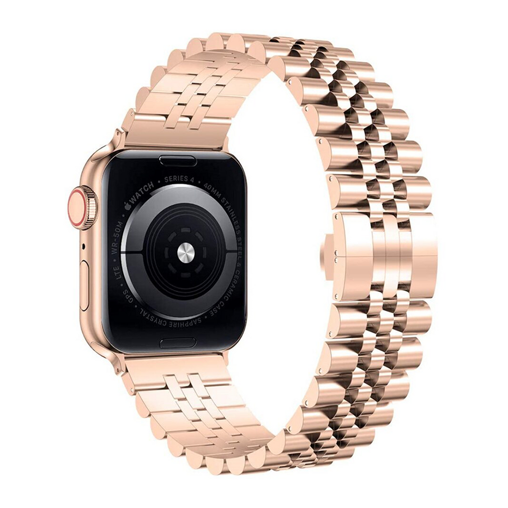 Jubilee Band Rose Gold Apple Watch Band 42mm/44mm/45mm/49mm
