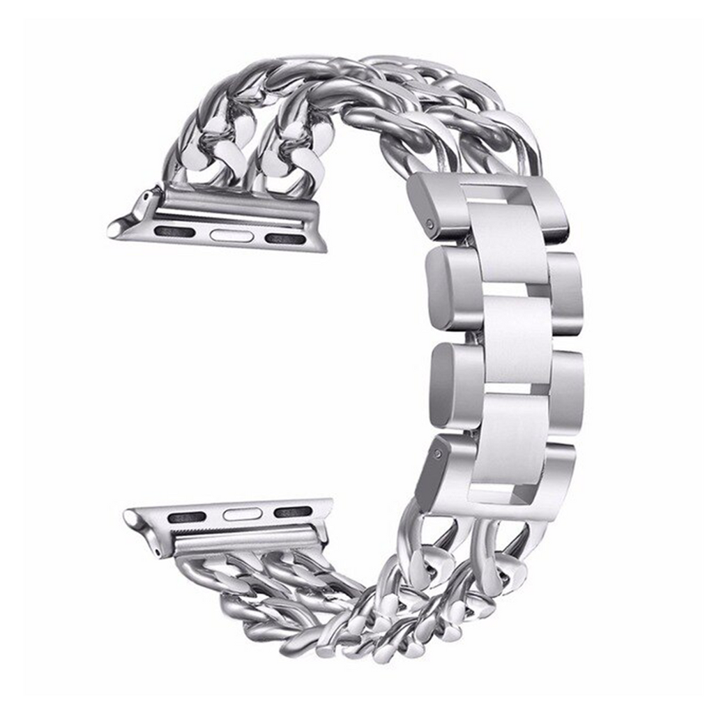Lux Double Chain Link Band Apple Watch Metal Band 42mm/44mm/45mm/49mm