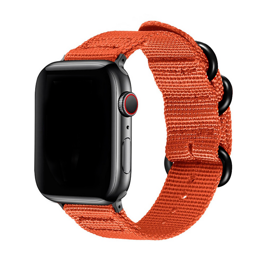 Nato Band Apple Watch Band For Men And Women Orange 42mm/44mm/45mm/49mm