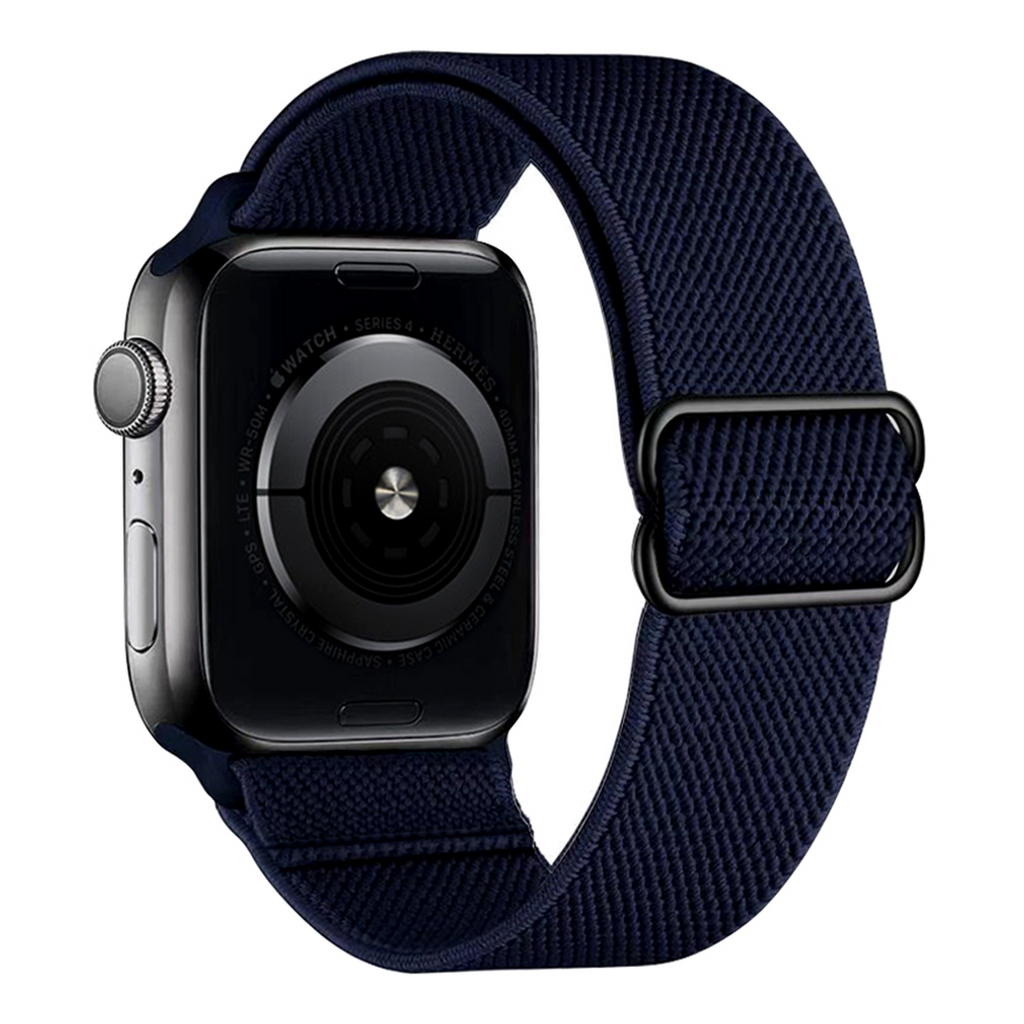 Nylon Loop Apple Watch Band For Men And Women Navy Blue 42mm/44mm/45mm/49mm