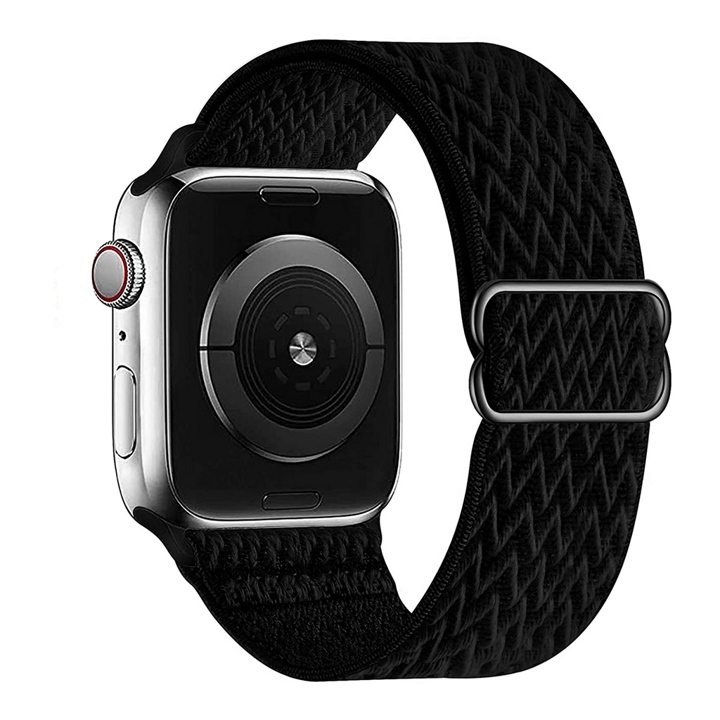 Nylon Loop Spring Edition Apple Watch Band For Men And Women Black 42mm/44mm/45mm/49mm