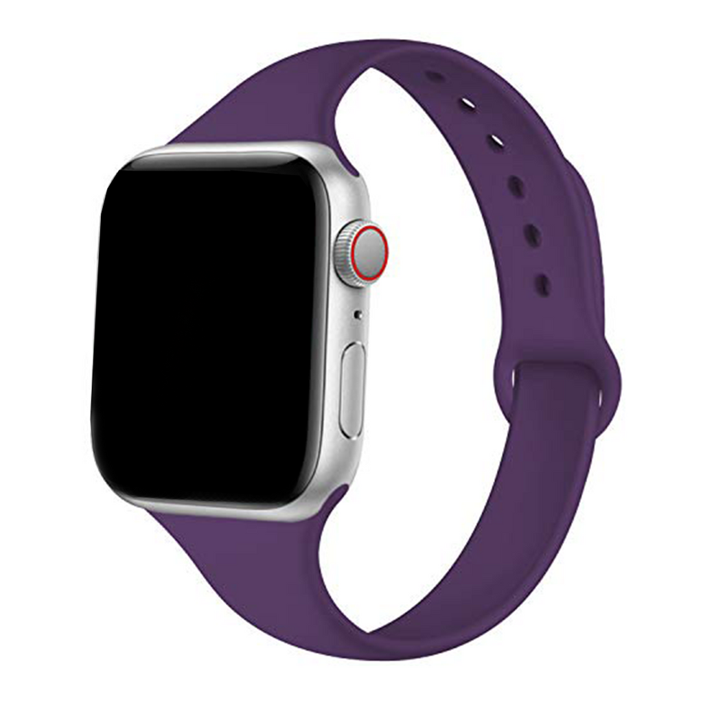 Slim Silicone Band Apple Watch Band For Men And Women Dark Purple 42mm/44mm/45mm/49mm