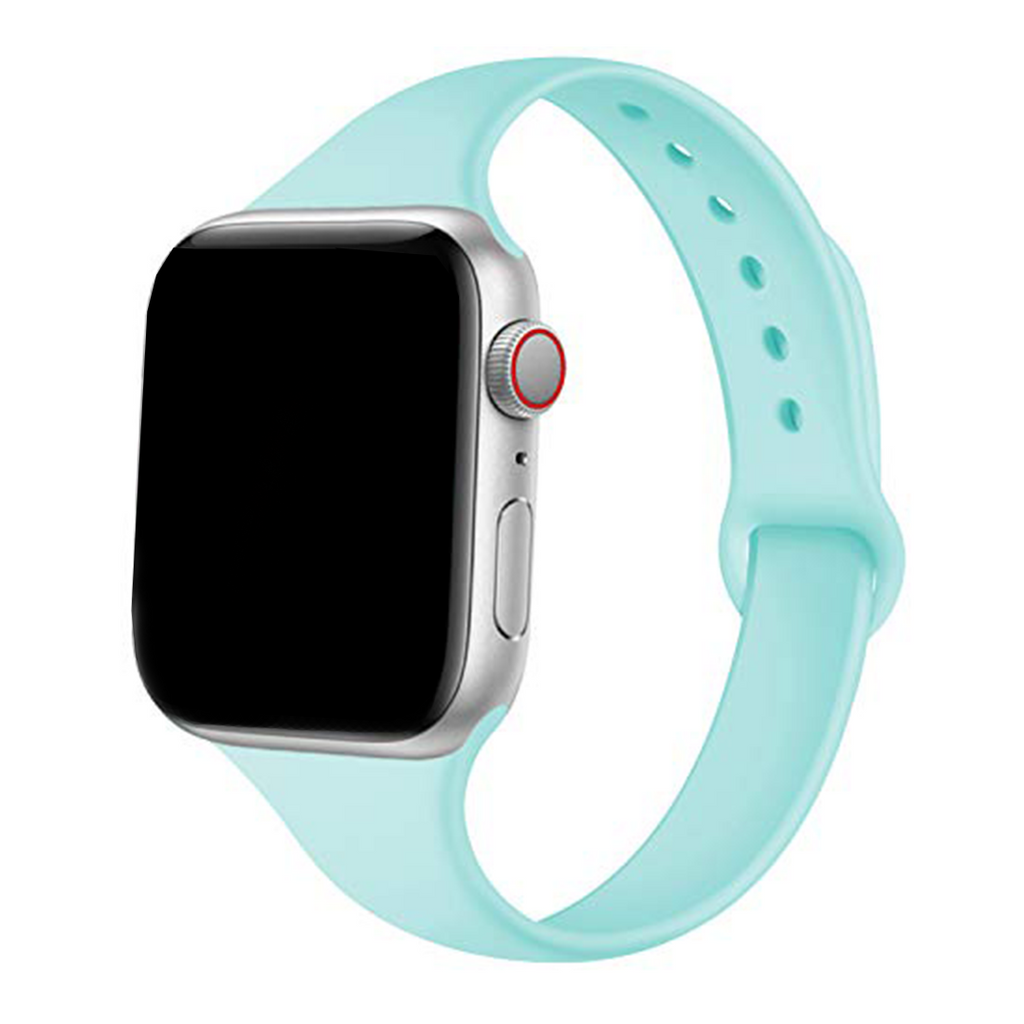 Slim Silicone Band Apple Watch Band For Men And Women Ice Blue 42mm/44mm/45mm/49mm