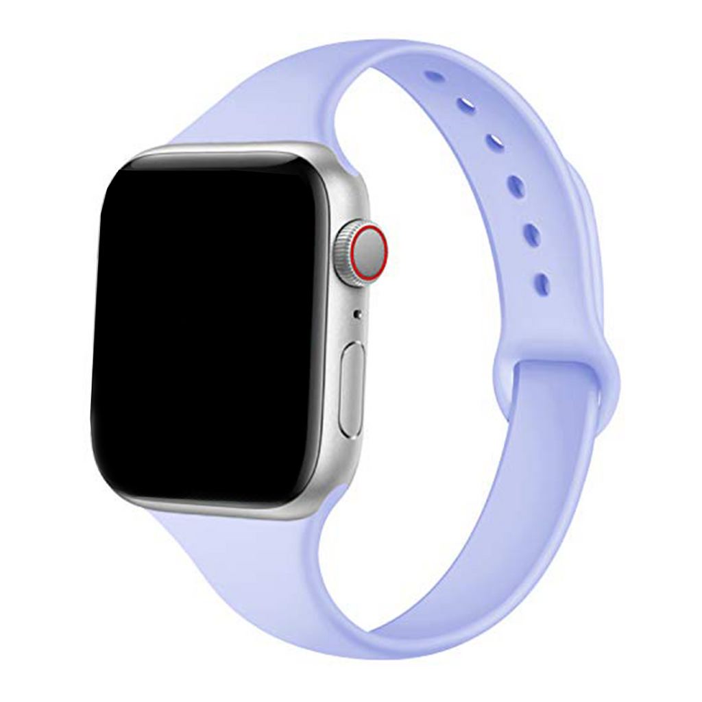 Slim Silicone Band Apple Watch Band For Men And Women Lavender 42mm/44mm/45mm/49mm