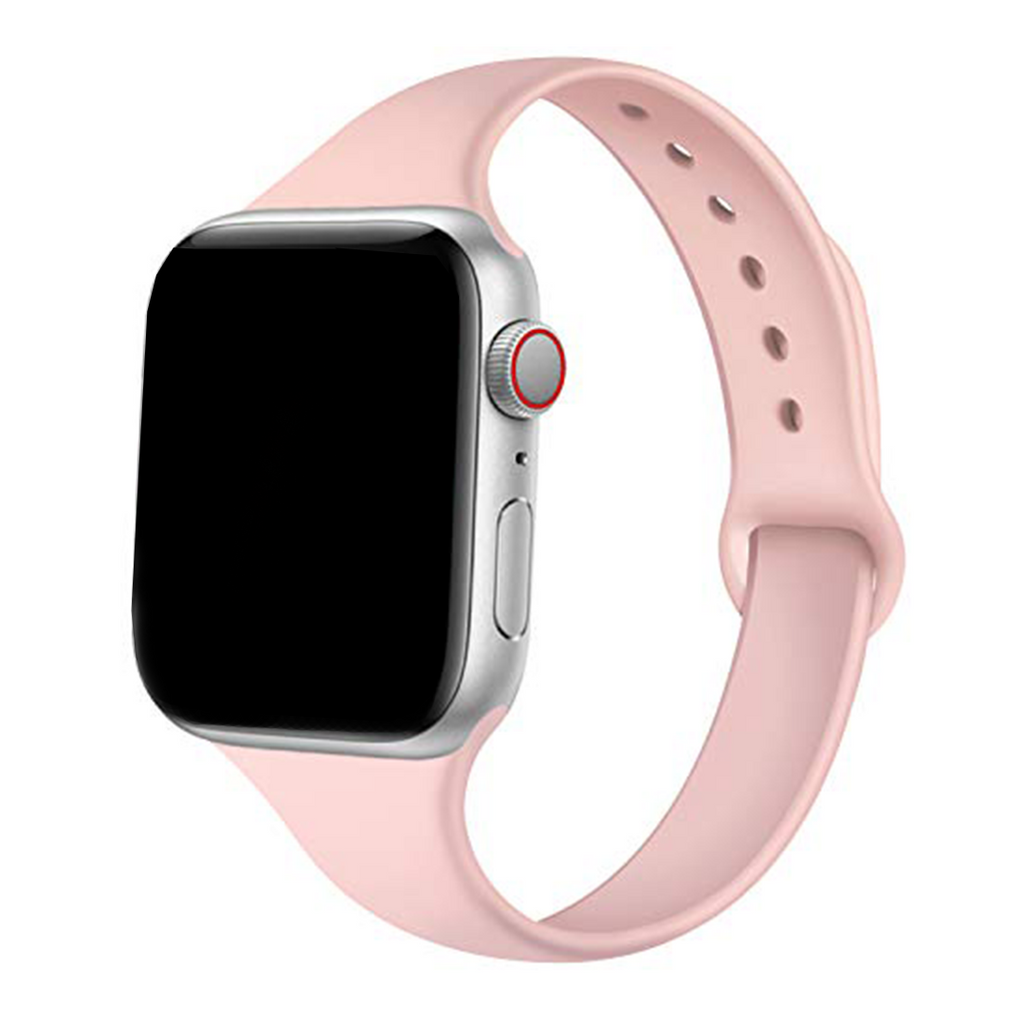 Slim Silicone Band Apple Watch Band For Men And Women Pink 42mm/44mm/45mm/49mm