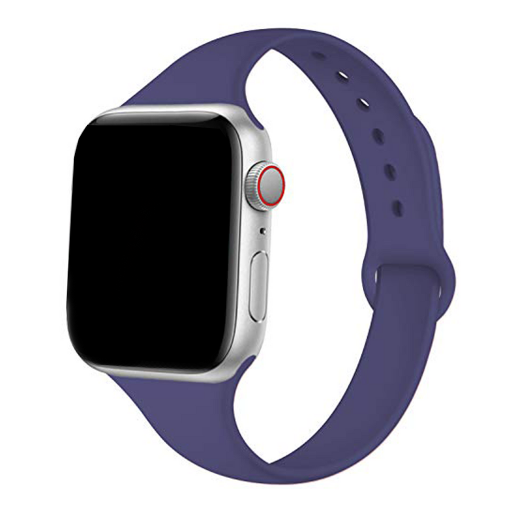 Slim Silicone Band Apple Watch Band For Men And Women Purple 42mm/44mm/45mm/49mm