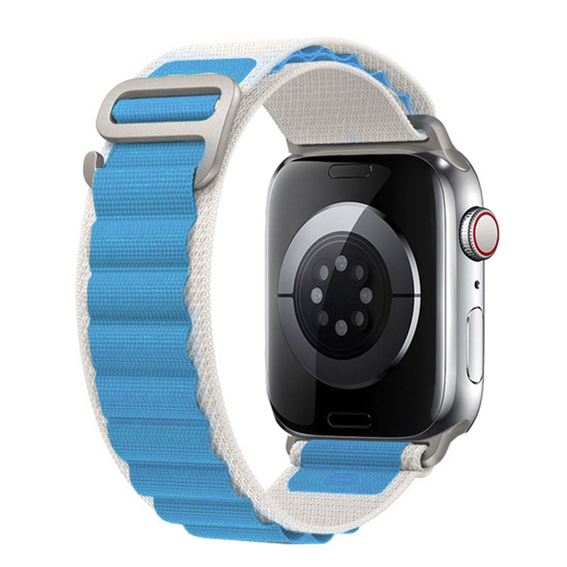 Summit Weave Band for Apple Watch Band Blue & White