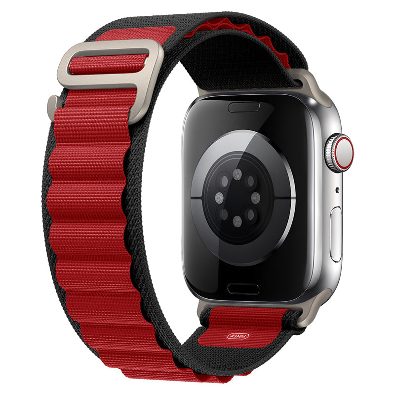 Summit Weave Band for Apple Watch Band Red & Black