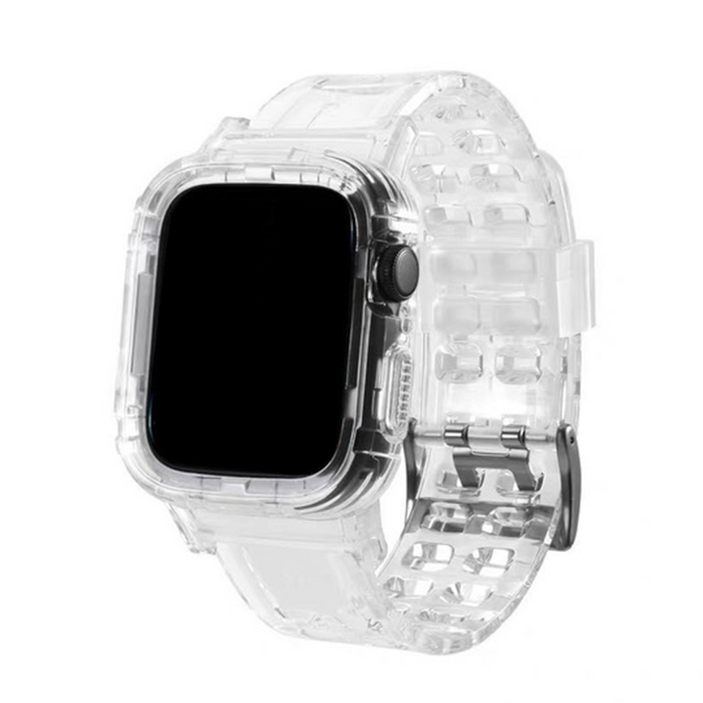 Translucent Silicone Band Apple Watch Band For Men And Women Transparent 42mm/44mm/45mm/49mm