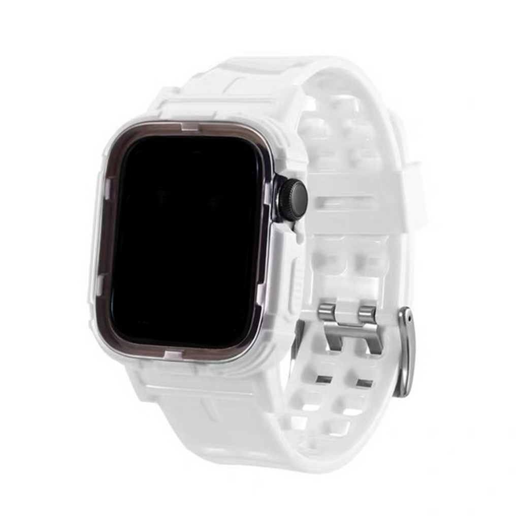 Translucent Silicone Band Apple Watch Band For Men And Women White 42mm/44mm/45mm/49mm