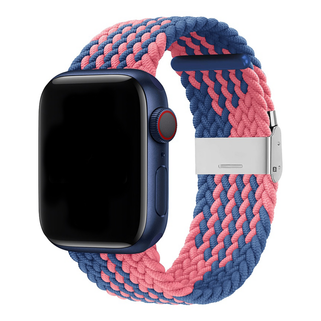 Twisty Braided Buckle Apple Watch Band For Men And Women Blue Pink 42mm/44mm/45mm/49mm