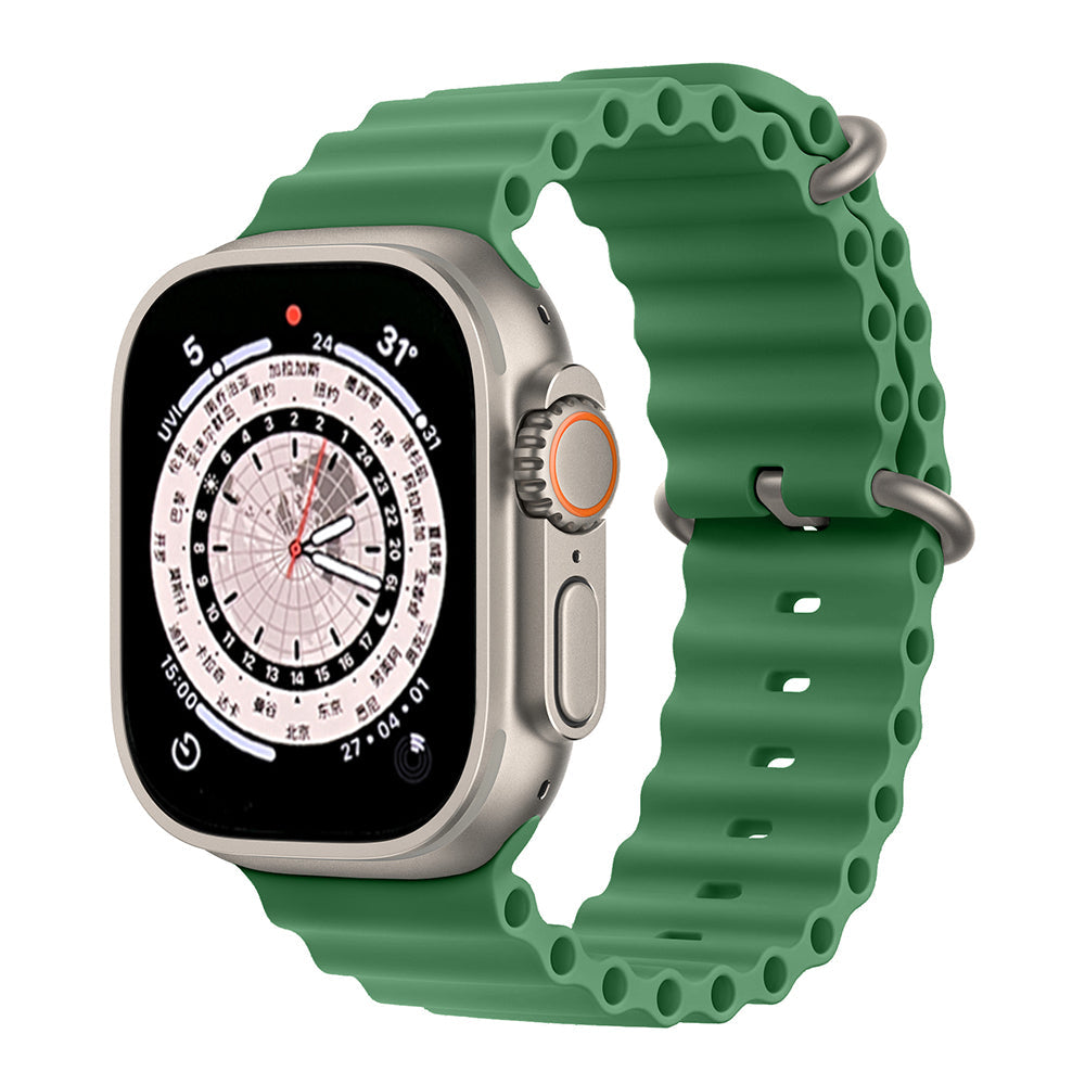 Universal Silicone Ocean Band for Apple Watch Band Green